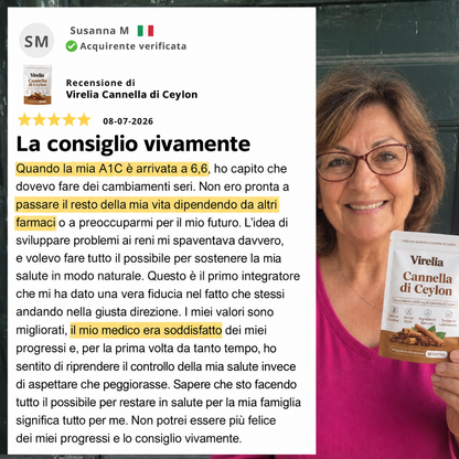 Cannella di Ceylon equivalente a 7200mg con Olio MCT